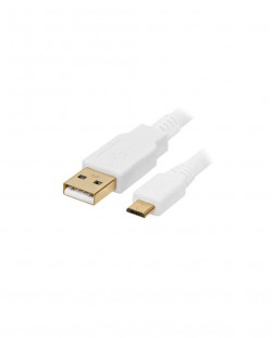 Cablu USB Micro de incarcare, 1,5m 3A Alb