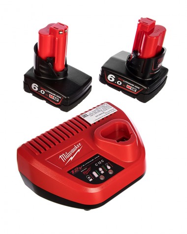 Set incarcator+2 acumulatoare Milawukee 6 Ah M12NRG-602 NRG 4933451903