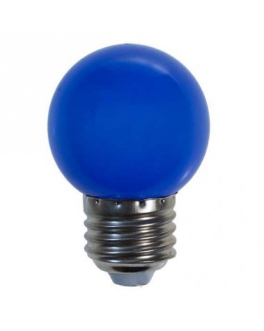  Bec LED TSV G45 1W, E27, 230 V AC (albastru)